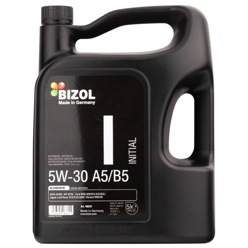 188331 BIZOL НС-синт. мот.масло Initial 5W-30 A5/B5 (5л) - 5 л