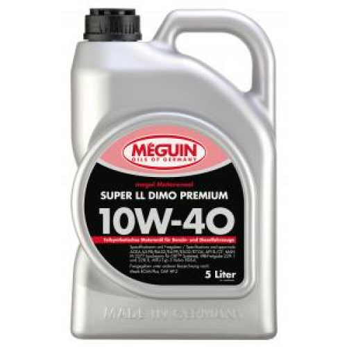 6868 Meguin НС-синт. мот.масло Megol Motorenoel Super LL DIMO Premium 10W-40 CI-4 E4/E7 (5л) - 5 л