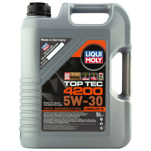 8973 LiquiMoly НС-синт. мот.масло Top Tec 4200 5W-30 New Generation SP C3 (5л) - 5 л