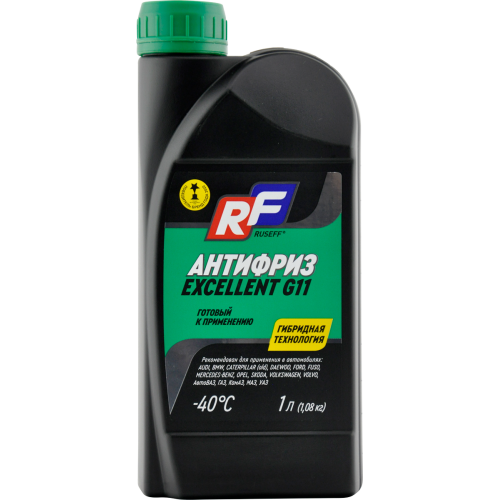 17341N RUSEFF Антифриз ANTIFREEZE EXCELLENT G11 (1л) - 1 кг