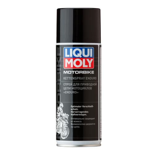 7608 LiquiMoly Спрей д/приводной цепи мотоц. Motorbike Kettenspray Enduro (0,4л) - 0,4 л