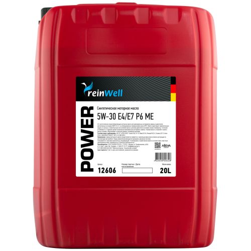 Моторное масло POWER P6 ME 5W-30 Е4/Е7 - 20 л