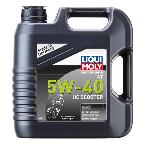 20830 LiquiMoly НС-синт. мот.масло Motorbike 4T HC Scooter 5W-40 SN Plus MA2 (4л) - 4 л