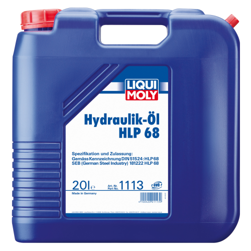1113 LiquiMoly Мин. гидр.масло Hydraulikoil HLP 68 (20л) - 20 л