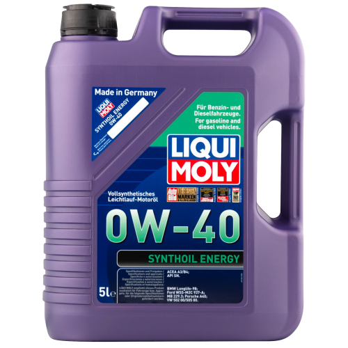 9515 LiquiMoly Синт. мот.масло Synthoil Energy 0W-40 SN A3/B4 (5л) - 5 л