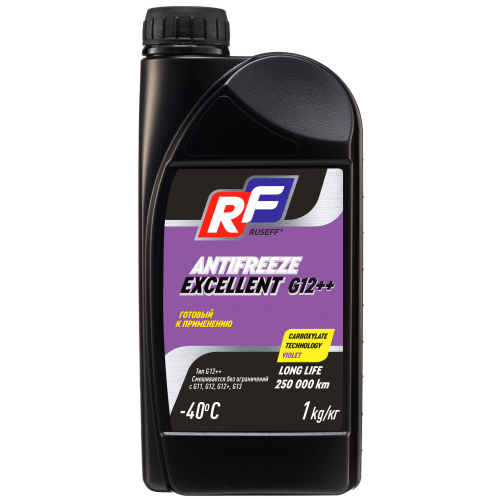17361N RUSEFF Антифриз ANTIFREEZE EXCELLENT G12++ (1кг) - 1 кг