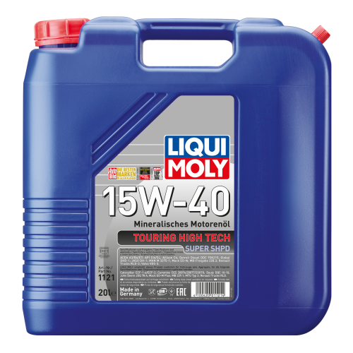 1121 LiquiMoly Мин. мот.масло THT Super SHPD 15W-40 CI-4/SL A3/B4/E7 DH-1 (20л) - 20 л