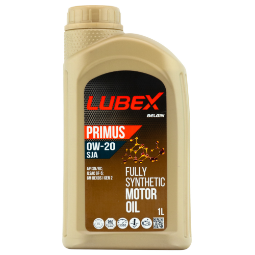L034-1331-1201 LUBEX Синт. мот.масло PRIMUS SJA 0W-20 SN+RC GF-5 (1л) - 1 л