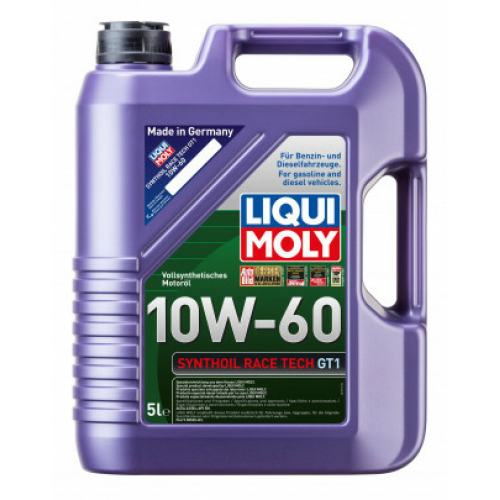 8909 LiquiMoly Синт. мот.масло Synthoil Race Tech GT1 10W-60 SN A3/B4 (5л) - 5 л