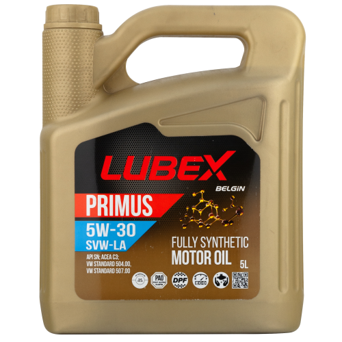 L034-1549-0405 LUBEX Синт. мот.масло PRIMUS SVW-LA 5W-30 SN C3 (5л) - 5 л L034-1549-0405 LUBEX Синт. мот.масло PRIMUS SVW-LA 5W-30 SN C3 (5л) - 5 л